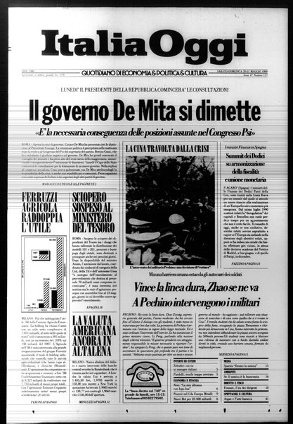 Italia oggi : quotidiano di economia finanza e politica